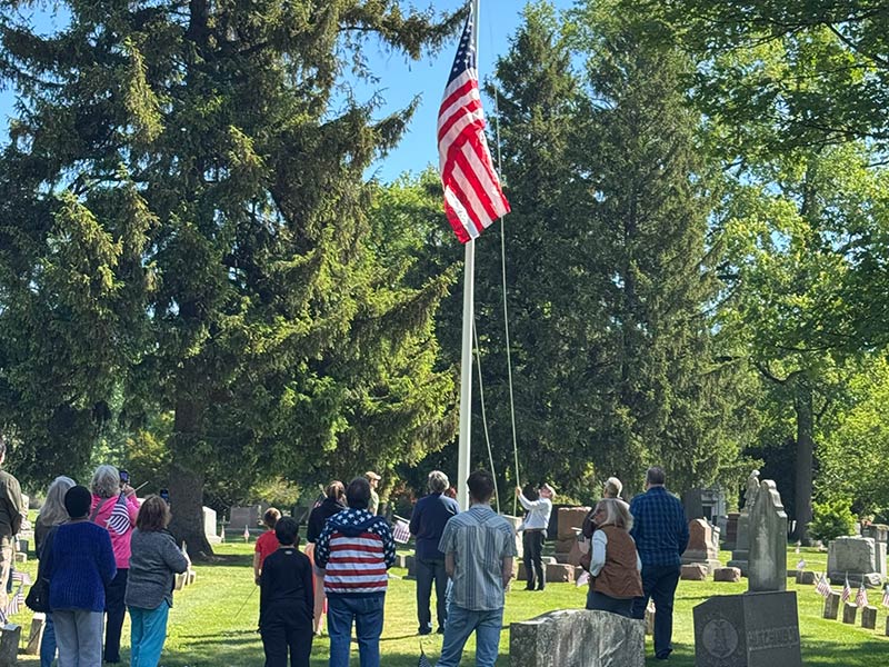 flags raising ceremony photo